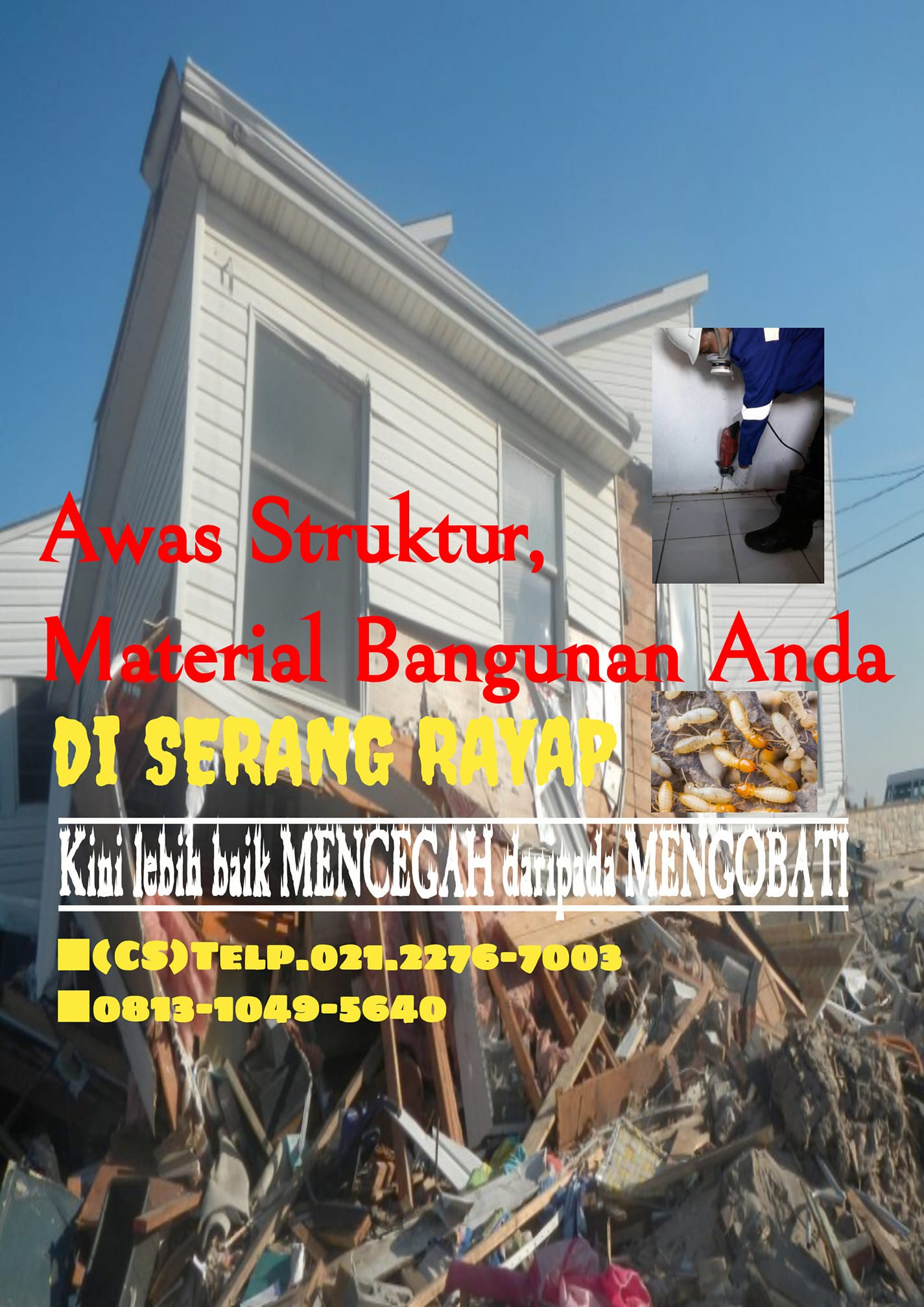 Rayap Merusak Pondasi Bangunan